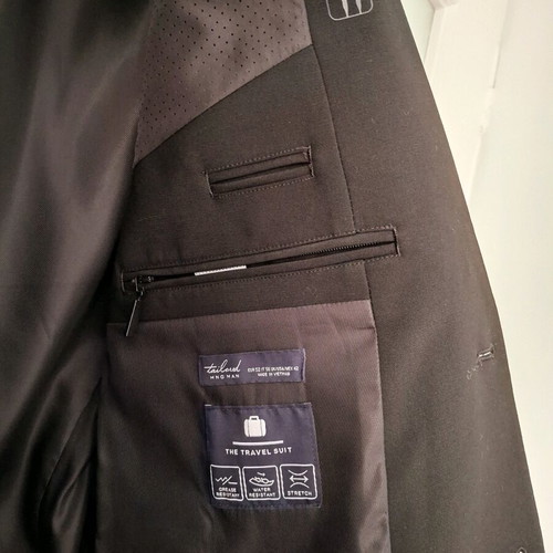 Men's suit like new slim fit black size S