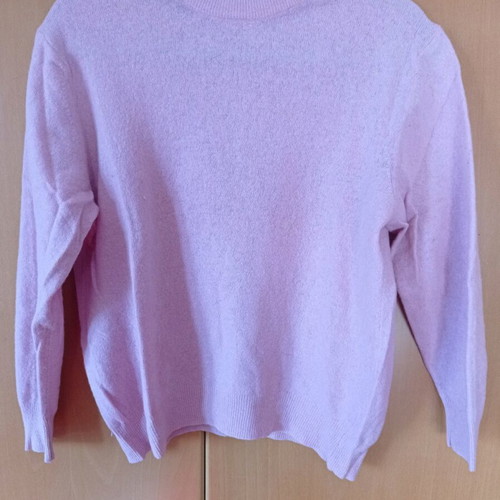 Woolen women's blouse used, pink, size M