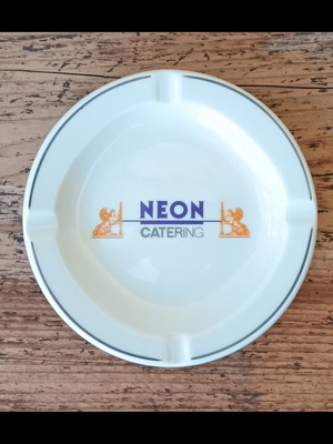 Collectible porcelain ashtray Neon Catering like new