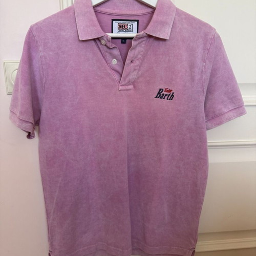 MC2 Saint Barth Polo Shirt pink like new, boys 14 years XS