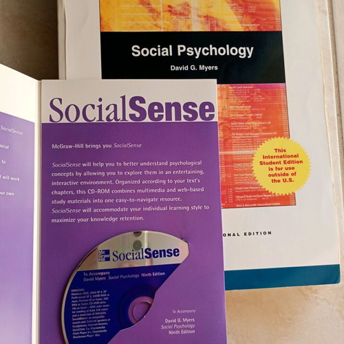Social Psychology 9th edition with CD in excellent condition