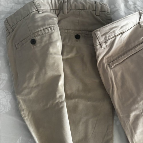Zara men's chino pants beige cream EU 38, pack of 2