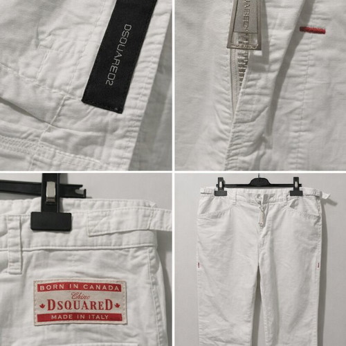 Dsquared² White Pants Like New Made in Italy Size 46