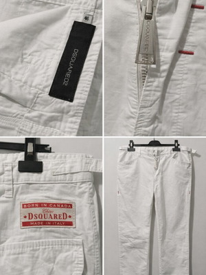 Dsquared² White Pants Like New Made in Italy Size 46