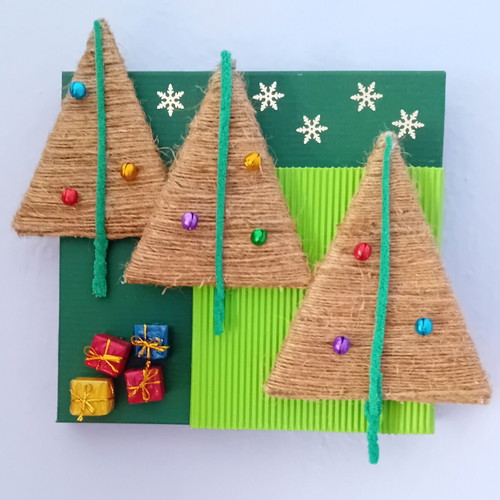 Christmas decorative frame handmade new