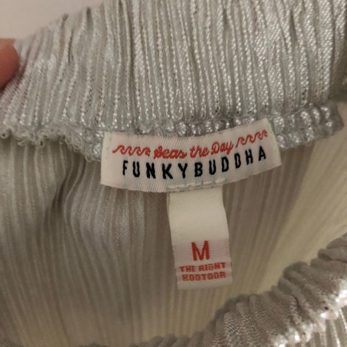 Funky Buddha metallic skirt new, size medium, midi length