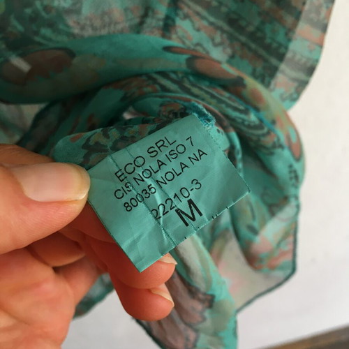 Marie&Co 100% silk turquoise tunic, size M