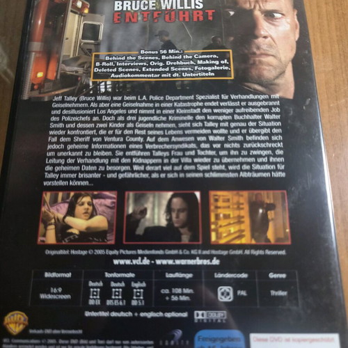 Hostage 2-Disc Edition DVD like new, action thriller