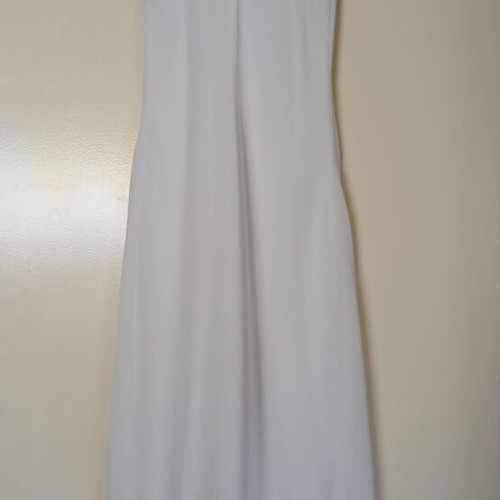 Angelo white asymmetric dress size S like new
