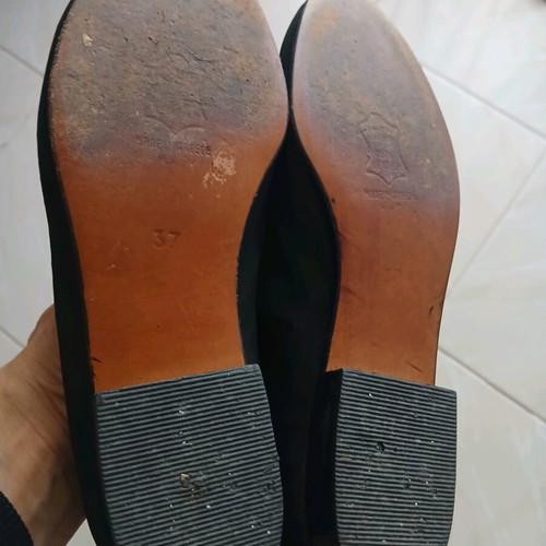 Sabino women's suede shoes used, size 37, black ballerinas