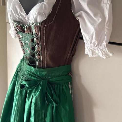 Busserl Trahten traditional Bavarian dress and blouse used, size S