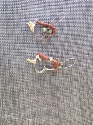 Heart earrings like new, summer style