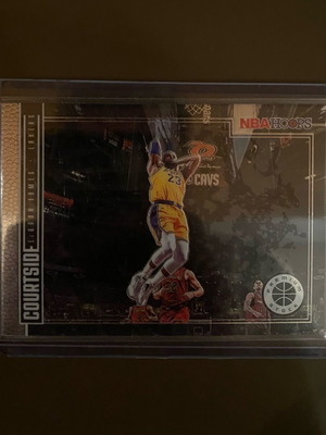 2019-20 Panini NBA Hoops Premium Stock Courtside Holo Prizm LeBron James card new