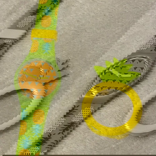 Ρολόι Swatch συλλεκτικό καινούργιο με αφαιρούμενο ανανά