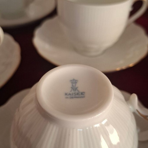 Kaiser West Germany Romantica Porcelain Tea Coffee Cake Set for 12, new