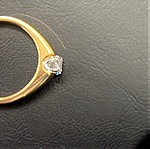  Μονόπετρο δαχτυλίδι 18κ με διαμάντι 0.37ct - Προσφορά!