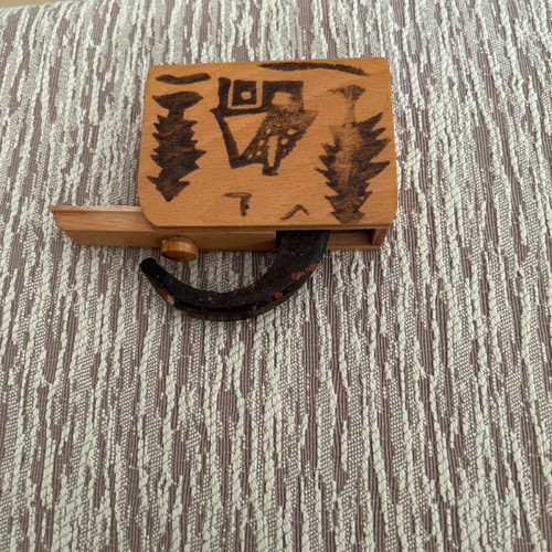 Wooden prank box used with wooden snake