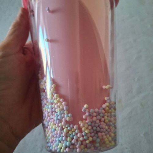 Τρισδιάστατο ποτήρι με καλαμάκι, 450ml