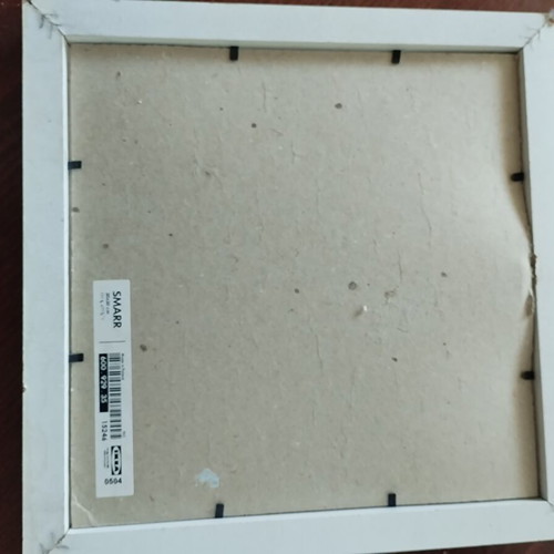 Frames used, set of three square 30x30 cm
