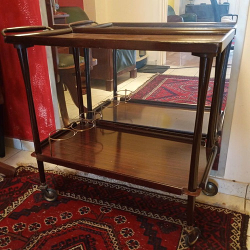 Vintage mobile bar used, rare piece from the 80s