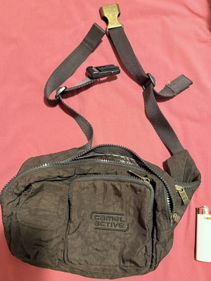 Camel Active brown waist bag like new, durable nylon