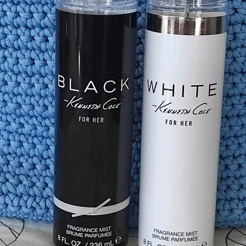 Kenneth Cole Black/White for Her fragrance mist 236ml new set