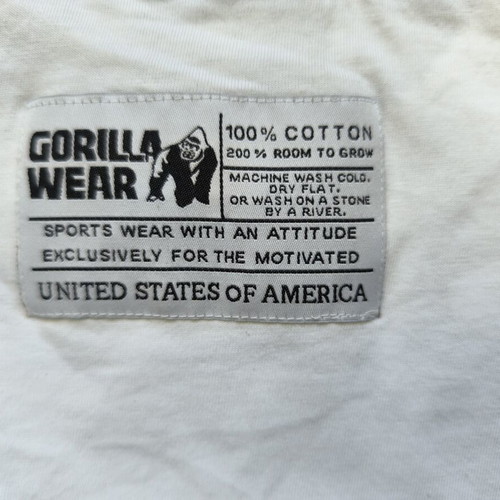 Gorilla Wear men's t-shirt XL white like new