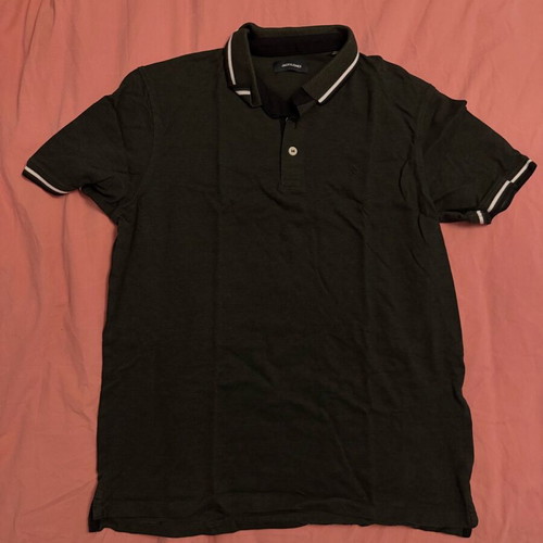 Jack & Jones men's t-shirt like new, cotton, size M/L, white and green