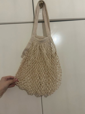 Beach bag like new, beige, handheld