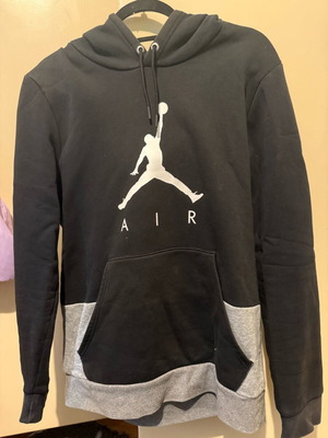 Jordan hoodie used, size M, black and gray