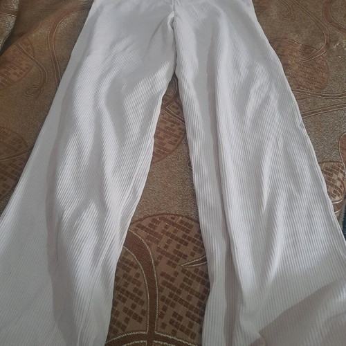 Ribbed teen girl pants like new, beige, size S