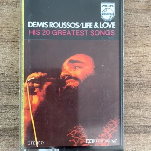 Demis Roussos Life & Love cassette tape used, entechno genre