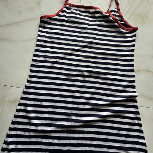 Blouson dress like new, size L, white and blue
