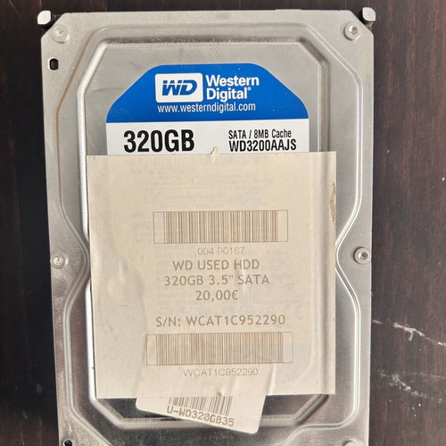 Western Digital 320GB SATA HDD new