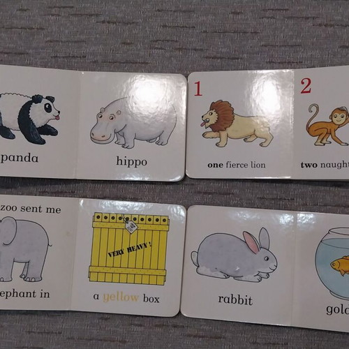 Small children's books used in English, set of 4