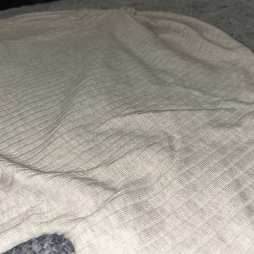 Zara women’s cream weaved long sleeve top like new
