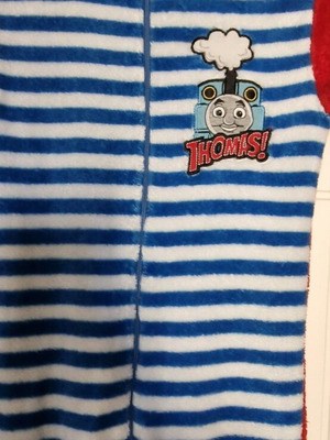 Mothercare fleece onesie used with Thomas the Tank Engine design