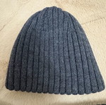Wool hat and scarf set gray 100% new
