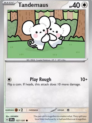 Tandemaus Pokemon card collectible new