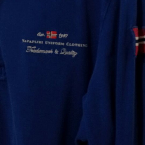 Napapijri men's blue polo shirt XL like new