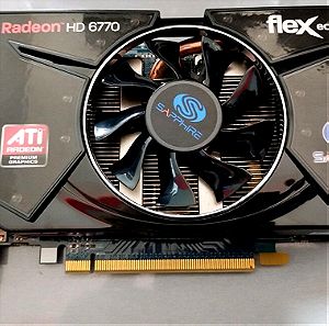 SAPPHIRE ATI AMD Radeon HD6770 FLEX EDITION 1GB GDDR5 PCI-E DVI-D HMDI DP VIDEO CARD ΚΑΡΤΑ ΓΡΑΦΙΚΩΝ