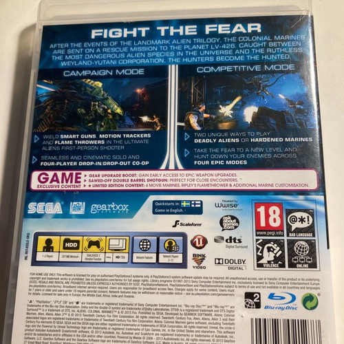 Aliens Colonial Marines for PS3 used
