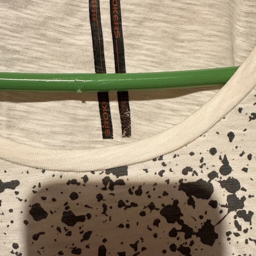 Brokers Splatter Print men's T-shirt with grey raglan sleeves, like new
