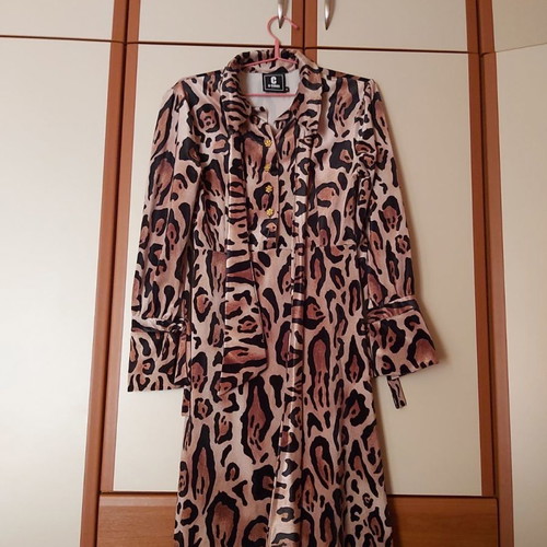 C-Throu women's dress new, size M, velvet leopard print