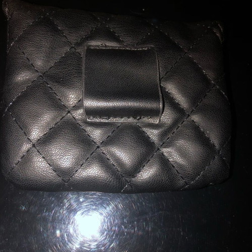 Black leather wallet for belt new