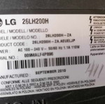 Πλακέτες LG 26LH200H μεταχειρισμένες λόγω σπασμένης οθόνης