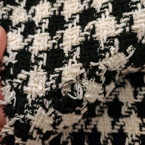 Zara σακάκι tweed με houndstooth μοτίβο, αφορετο, μέγεθος S