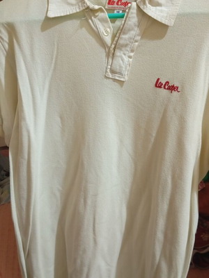 Lee Cooper short-sleeve shirt used, white, sizes S and M