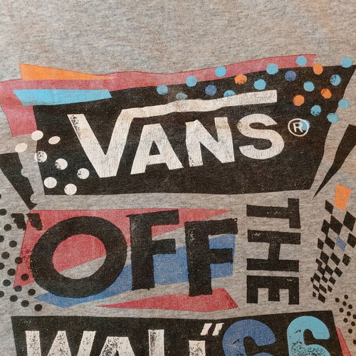 T-shirt Vans Original used, grey, size XL