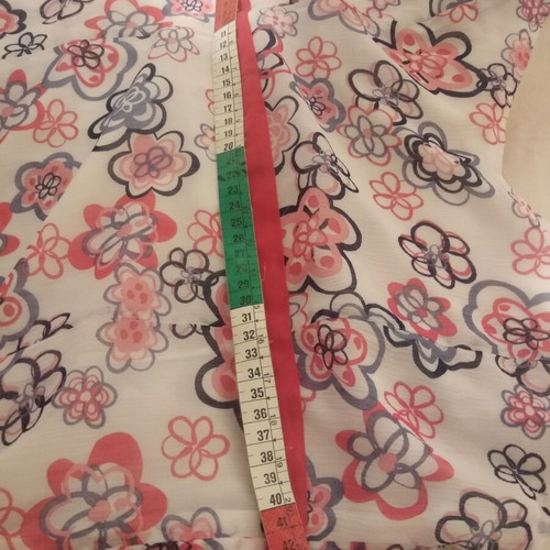 Sleeveless dress for women, pink and white, size XL